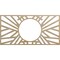 Ekena Millwork Hoover Wood Fretwork Pierced Ceiling Medallion, Hickory, 34"W x 17"H x 12 5/8"ID x 1/4"T CMWP34X17X0250HOHI - alternate 1